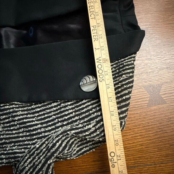 Vintage 1960s La Bonna Avant-Garde Black & Metallic Knit Jacket | Logan-Cache Ut - Picture 15 of 16